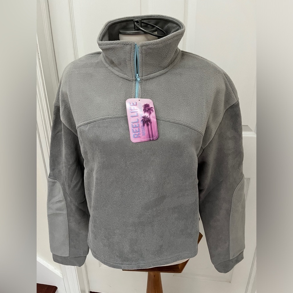 NWT ReelLife thick fleece 1/4 zip pullover size X-Large